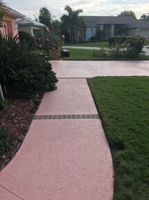 Concrete Painting (Driveway Stenciling) in Town "N' Country, FL (2)